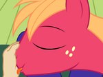 blonde_hair first_person_view freckles hair hand_lick human_pov humanoid_hands licking male pov_hands tongue tongue_out badumsquish friendship_is_magic hasbro my_little_pony big_macintosh_(mlp) human mammal absurd_res hi_res