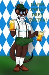 anthro beer_mug bodily_fluids bulge clothing cross-eyed cum cum_drip dripping drooling erection erection_under_clothing genital_fluids holidays hypnosis leaking_precum lederhosen male mind_control open_mouth open_smile precum ringed_eyes saliva smile solo submissive submissive_male caine_latrans_(artist) oktoberfest mammal mustelid musteline stoat true_musteline weasel hi_res