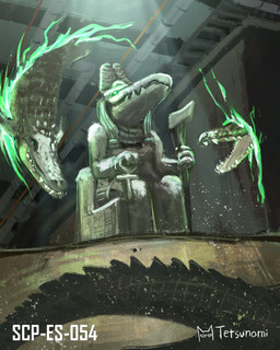 ambiguous_gender ankh anthro biped clothing egyptian egyptian_clothing female feral floating glowing glowing_eyes green_body green_eyes green_glow green_magic green_scales group holding_ankh holding_object light light_beam logo pipe portal quadruped scales scp-es-054 sculpture sewer sitting snout statue swimming teeth text usekh white_text tetsunomi egyptian_mythology middle_eastern_mythology mythology scp_foundation scp_foundation_spanish_branch scptober sobek crocodile crocodilian inanimate_object nile_crocodile reptile scalie 2025 4:5 artist_logo artist_name colored digital_media_(artwork) digital_painting_(artwork) english_description hi_res painting_(artwork)