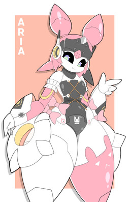accessory biped black_body bow_accessory bow_ribbon clothed clothing eyelashes female fingers flat_chested front_view hair huge_hips huge_thighs machine multicolored_body not_furry pear-shaped_figure pink_body simple_background small_waist solo text thick_thighs white_body wide_hips zaclyn mihoyo zenless_zone_zero aria_(zenless_zone_zero) humanoid robot robot_humanoid 2026 absurd_res character_name digital_drawing_(artwork) digital_media_(artwork) hi_res
