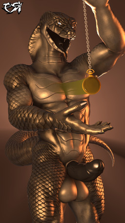 anthro balls big_penis brown_body brown_scales clock erection genitals glans holding_pocketwatch humanoid_genitalia humanoid_penis hypnosis hypnotizing_viewer looking_at_viewer male mind_control nude nude_anthro nude_male penis pocketwatch scales solo watch white_eyes psikokinetic petruz_(modeler) snake_(petruz) legged_snake reptile scalie snake 2024 3d_(artwork) 9:16 digital_media_(artwork) hi_res source_filmmaker_(artwork)