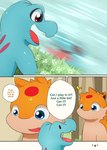 forest male plant speech_bubble text tree darrow0 nintendo pokemon pol_(darrow) yuel generation_2_pokemon pokemon_(species) quilava totodile comic english_text hi_res