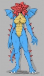 anthro breasts digitigrade female pokemorph solo tail unknown_artist nintendo pokemon druddigon generation_5_pokemon pokemon_(species)