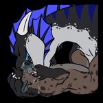 anthro anthro_on_feral bestiality bodily_fluids duo eyes_closed feral french_kissing kissing male open_mouth open_smile saliva smile unknown_artist mythology alym aquatic_dragon dragon hyena mammal marine mythological_creature mythological_scalie scalie 1:1 alpha_channel low_res