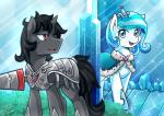 duo equid equine fan_character female feral friendship_is_magic hasbro horse male mammal my_little_pony pony vavacung