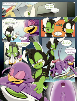 anal anal_penetration anthro anus balls beak bedroom_eyes bite biting_lip biting_own_lip blue_eyes blush bodily_fluids breasts buckteeth butt butt_grab canon_x_oc clothed clothing clothing_around_one_leg cum cum_from_ass cum_in_ass cum_inside cum_on_back cum_string dialogue duo ejaculation erection eyes_closed feet female female_penetrated fingers fur genital_fluids genitals hair half-closed_eyes hand_on_butt heterochromia holding_object hoverboard humanoid_genitalia humanoid_penis looking_pleasured lying male male/female male_penetrating male_penetrating_female narrowed_eyes nude on_front one_eye_closed open_beak open_mouth panties panties_around_one_leg panties_down partially_clothed penetration penile penis seductive self_bite sex simple_background smile speech_bubble standing sweat sweatdrop tail teeth text toes underwear underwear_around_one_leg underwear_down vulva wink arts_eidolon sega sonic_riders sonic_the_hedgehog_(series) wave_the_swallow avian bird hirundinid lagomorph leporid mammal oscine passerine rabbit swallow_(bird) comic digital_media_(artwork) english_text hi_res one_page_comic