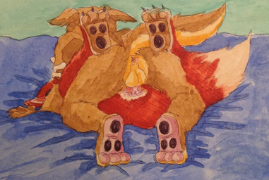 3_toes anal anal_penetration anthro anthro_on_anthro anus backsack balls black_toe_claws brown_body brown_fur claws duo feet from_front_position fur genitals lying male male/male male_anthro male_penetrated male_penetrating male_penetrating_male mating_press nude nude_anthro nude_male obscured_face on_back penetration penile penile_penetration penis penis_in_ass pink_penis rear_view sex toe_claws toes top_hole vein veiny_penis wrapped_missionary_position puku83 disney disney's_pinocchio talespin "honest"_john_foulfellow don_karnage canid canine canis fox mammal red_fox true_fox wolf 2016 crossover english_description graphite_(artwork) painting_(artwork) traditional_media_(artwork) watercolor_(artwork)