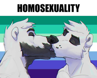 anthro duo eye_contact fluffy kissing lgbt_pride looking_at_another male male/male pride_colors rainbow_flag rainbow_pride_flag rainbow_symbol romantic vincian_pride_colors eddward harleo bear mammal polar_bear ursine 5:4 hi_res