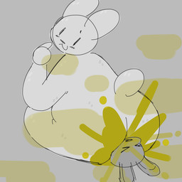 anthro blush butt duo facesitting fart fart_cloud fart_fetish farting_on_another farting_on_face green_fart_cloud looking_at_another looking_back looking_back_at_another male sitting sitting_on_another size_difference small_tail tail white_body lspagf big_fat_stinky_unwashed_sweaty_bunny_(lspagf) random_bunny_(lspagf) lagomorph leporid mammal rabbit 1:1 absurd_res hi_res