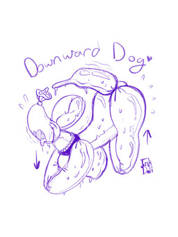 ahegao balloon balloon_animal bodily_fluids butt collar crying dripping drooling female glistening glistening_body inflatable latex looking_pleasured plastic presenting presenting_hindquarters saliva shaking solo stretching sweat tears tongue tongue_out yoga inkdoll animate_inanimate canid canine living_balloon living_inflatable mammal 3:4 hi_res sketch