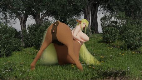 animal_genitalia animal_vulva anus big_breasts blonde_hair blue_eyes breasts butt equine_genitalia equine_vulva female genitals grass hair holding_breast looking_at_viewer monster_girl_(genre) nude outside plant pointy_ears presenting presenting_hindquarters presenting_vulva solo spread_legs spreading tail teats vulva doublestuffed european_mythology greek_mythology monster_musume mythology centorea_shianus_(monster_musume) centaur equid equid_taur humanoid_taur mammal mammal_taur taur 16:9 3d_(artwork) blender_(artwork) digital_media_(artwork) hi_res widescreen