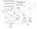anthro arania balls breasts deer dialogue duo edwin_(arania) english_text female female_penetrated genitals greyscale hi_res hooves male male/female male_penetrating male_penetrating_female mammal monochrome nipples penetration penis pussy rodent roger_(arania) sciurid sex tail tail_grab text tongue tongue_out tree_squirrel whiskers