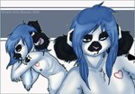 alternative_fashion anthro blue_hair emo glamfur hair heterochromia long_hair male scene_haircut solo tattoo zeriara zeriara_(character) lemur mammal primate strepsirrhine 2006