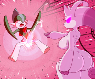 anthro areola balls big_balls big_butt biped bodily_fluids breasts butt cum cumshot ejaculation female genital_fluids genitals glowing glowing_eyes humanoid_genitalia humanoid_penis male male/female nipples nude penile penis psychic_powers wide_hips lonbluewolf nintendo pokemon watchmen gallade generation_4_pokemon generation_6_pokemon legendary_pokemon mega_evolution mega_mewtwo mega_mewtwo_y pokemon_(species) hi_res meme