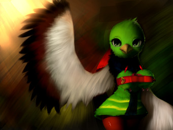 anthro anthrofied beak female green_eyes pokemorph solo wide_hips plantpenetrator nintendo pokemon avian generation_2_pokemon natu pokemon_(species) xatu 2013 4:3 digital_media_(artwork) hi_res wallpaper