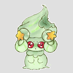 bite bite_mark candy dessert food green_body male red_eyes slightly_chubby solo sparkles sparkling_eyes star sweets hoshi_kodomo game_freak nintendo pokemon fan_character hoshi_(hoshikodomo) alcremie generation_8_pokemon matcha_cream_alcremie pokemon_(species) star_sweet_alcremie 1:1 hi_res
