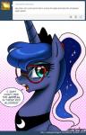 2014 blue_eyes blue_hair cute english_text equine eyewear female feral friendship_is_magic glasses hair horn john_joseco long_hair mammal my_little_pony princess_luna_(mlp) text winged_unicorn wings
Rating: Safe
Score: 14
User: Robinebra
Date: February 20, 2014