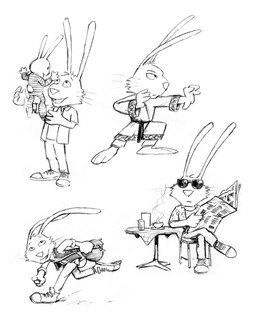 anthro backpack bottomwear chair clothed clothing coffee_cup container cup eyewear footwear furniture jacket male martial_arts_uniform multiple_poses news news_article on_chair pants pose running shirt shoes sitting sitting_on_chair solo_focus sportswear sunglasses table toddler topwear young jake_lunt_davies don't_eat_the_neighbours rabbit_(don't_eat_the_neighbours) lagomorph leporid mammal rabbit 2000 4:5 concept_art hi_res sketch_page traditional_media_(artwork) father_(lore) father_and_child_(lore) parent_(lore) parent_and_child_(lore)
