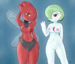 2014 anthro arthropod breasts female gardevoir hair insect looking_at_viewer nintendo nipples nude plain_background pokémon pussy red_eyes smile solo video_games wings yellow_eyes zekromlover
Rating: Explicit
Score: 2
User: zekromlover
Date: March 07, 2014