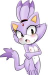 anthro blush breasts female flat_chested fur genitals hair navel nipples nude open_mouth pussy simple_background solo standing tongue white_background popon13 tenshigarden third-party_edit sega sonic_the_hedgehog_(series) blaze_the_cat domestic_cat felid feline felis mammal 2017 digital_media_(artwork) hi_res