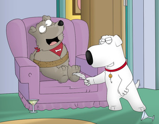 3_toes 4_fingers anthro bdsm biped black_nose bondage bound brown_body brown_fur button_ears chair cocktail_glass collar collar_only collar_tag container cup drinking_glass drunk duo feet fingers floppy_ears fur furniture glass glass_container glass_cup holding_feather holding_object kerchief kerchief_only laugh loose_feather male mostly_nude mostly_nude_anthro mostly_nude_male neckerchief neckerchief_only neckwear nude nude_anthro nude_male on_chair open_mouth open_smile pink_tongue purple_chair red_collar red_kerchief red_neckerchief restraints rope rope_bondage sitting sitting_on_chair smile standing substance_intoxication tail teeth tickle_fetish tickle_torture tickling tickling_feet toes tongue white_body white_fur white_loose_feather dizzyfeathers family_guy brian_griffin new_brian canid canine canis domestic_dog mammal