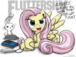 blue_eyes cutie_mark duo earbuds electronics feathered_wings feathers female feral fur hair headphones long_hair looking_at_viewer male pink_hair simple_background singing sitting text white_background white_body white_fur wings yellow_body yellow_feathers yellow_fur benprower friendship_is_magic hasbro heavy_metal my_little_pony mythology pantera walkman angel_(mlp) fluttershy_(mlp) equid equine lagomorph leporid mammal mythological_creature mythological_equine pegasus rabbit 4:3 english_text hi_res