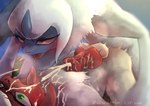 absol absurd_res anal anal_orgasm anal_penetration balls blush bodily_fluids breath cum cum_on_chest cum_on_face cum_on_own_chest cum_on_own_face cum_on_self cum_while_penetrated duo ejaculation feral fucked_silly generation_3_pokemon genital_fluids genitals hands-free hi_res humping implied_fucking knot looking_pleasured male male/male male_penetrated male_penetrating male_penetrating_male nintendo nude obscured_anal obscured_penetration obscured_sex orgasm orgasm_face outside penetration penis pokemon pokemon_(species) red_penis sex sousaku_san sweat tail thrusting