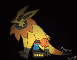 animal_genitalia animal_vulva black_background bodily_fluids breath canine_genitalia canine_vulva dildo dildo_in_vagina dildo_insertion electric electricity electrostimulation elemental_manipulation female feral fur fusion genitals humping knot knotted_dildo looking_pleasured masturbation multi_nipple nipples open_mouth panting penetration pokemon_fusion quadruped sex_toy sex_toy_in_vagina sex_toy_insertion simple_background smile solo tail tongue vaginal vaginal_masturbation vaginal_penetration vulva yellow_body yellow_fur conditional_dnp creature_features heliofox nintendo pokemon tesla_(heliofox) canid canine canis eeveelution generation_1_pokemon generation_6_pokemon heliolisk hybrid jolteon lizard mammal pokemon_(species) reptile scalie 2d_animation animated digital_media_(artwork) frame_by_frame