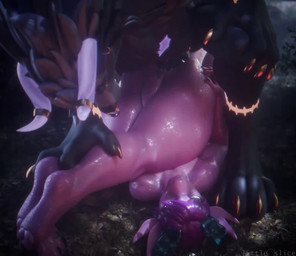 anal anal_knot_fucking anal_knotting anal_penetration animal_genitalia animal_penis anthro anthro_penetrated balls big_butt big_knot butt canine_genitalia canine_penis claws crouching_sex duo erection female female_penetrated genitals glistening glistening_body glowing glowing_scar hand_on_knee hand_on_leg holding_legs_back horn huge_butt huge_knot huge_thighs humanoid_genitalia humanoid_vulva interspecies knot knot_fucking knotted_penis knotting large_penetration larger_male male male/female male_penetrating male_penetrating_female masturbation moan outside_sex paws penetration penile penile_penetration penis penis_in_ass scar sex size_difference smaller_female tail teeth thick_thighs toe_claws vaginal vaginal_masturbation vulva littleslice-sfm evilaudio1_(va) mythology cera_(ceraferis) zarn_ador canid canid_demon canine demon dragon hellhound mammal mythological_canine mythological_creature mythological_scalie scalie 2026 3d_(artwork) 3d_animation animated digital_media_(artwork) hi_res high_framerate loop short_playtime sound video