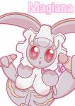 breasts erection female genitals group handjob humanoid_genitalia humanoid_penis male penile penis sex nuttsworth nintendo pokemon generation_7_pokemon legendary_pokemon magearna pokemon_(species) 2016 hi_res