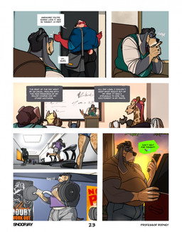 ambiguous_gender anthro belly biped bottomwear butt car cellphone clothed clothed_anthro clothed_male clothing dialogue duo electronics emoji exercise eyewear facial_hair fully_clothed fully_clothed_anthro fully_clothed_male fur glasses grey_body grey_fur group gym hair looking_at_another looking_back male markings mature_anthro mature_male mustache pants phone pink_hair poster purple_hair red_body red_fur running shirt smartphone speech_bubble spots spotted_body spotted_fur tan_body tan_fur text texting topwear treadmill vehicle weightlifting weights whiteboard workout snoopjay2 richard_baer rodney_(snoopjay2) bear bloodhound canid canine canis domestic_dog giraffe giraffid hunting_dog mammal scent_hound 2026 comic english_text hi_res multiple_scenes