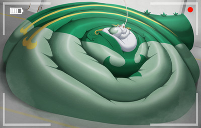ambiguous_gender belly belly_expansion big_belly big_cheeks big_tail bloated blobby camera_view cheek_expansion chubby_cheeks expansion facility fat_rolls feral green_body green_ears green_tail hose hose_in_mouth hose_inflation huge_belly huge_cheeks huge_tail hyper hyper_belly hyper_cheeks hyper_tail immobile inflation inside morbidly_obese morbidly_obese_ambiguous morbidly_obese_feral obese obese_ambiguous obese_feral overweight overweight_ambiguous overweight_feral red_eyes solo stuffing tail tail_expansion shweetmagnet nintendo pokemon generation_5_pokemon pokemon_(species) serperior 2026 colored digital_media_(artwork) hi_res shaded