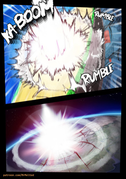 beach building building_destruction destruction earth grass not_furry outside planet planet_destruction plant road seaside sidewalk space text zero_pictured mrmelted 2026 absurd_res comic hi_res url