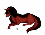 ambiguous_gender black_fur canine creepypasta dog feral fur grin husky looking_at_viewer plain_background red_eyes red_fur sharp_teeth smile smile.dog solo teeth white_background
Rating: Safe
Score: 0
User: VillainousVulpix
Date: November 23, 2013