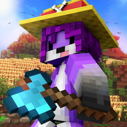 anthro axe clothing diamond_axe fur hair hat headgear headwear male minecraft_skin multicolored_body multicolored_fur purple_body purple_fur purple_hair screencap screencap_background solo straw_hat two_tone_body two_tone_fur voxel_(artwork) white_body white_fur dazzlingraz microsoft minecraft mojang xbox_game_studios kitsunaki canid canine canis fox mammal 1:1 2020 3d_(artwork) blender_(artwork) digital_media_(artwork) half-length_portrait portrait