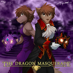 anthro brown_body brown_fur brown_hair clothing duo eyebrow_through_hair eyebrows female fur gloves hair handwear holding_mask looking_at_viewer male mask masquerade masquerade_mask poster poster_template smile standing text translucent translucent_hair conditional_dnp tom_fischbach twokinds natani zen_(twokinds) canid canine canis mammal wolf 1:1 2015 adobe_photoshop_(artwork) colored digital_media_(artwork) english_text sibling_(lore) trans_(lore) trans_man_(lore)