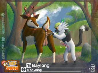 antlers anus balls bodily_fluids camera_hud female feral feral_on_feral genital_fluids genitals hooves horn male male/female penis precum rear_view teats udders vulva baylong new_pokemon_snap nintendo pokemon pokemon_snap prof_blanc's_sex_safari generation_5_pokemon generation_7_pokemon passimian pokemon_(species) sawsbuck spring_sawsbuck 4:3 absurd_res hi_res