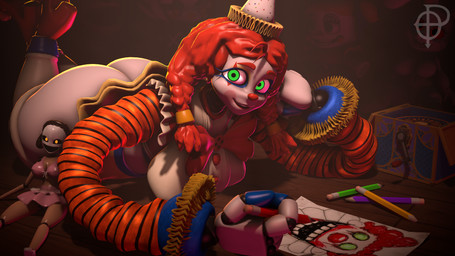 4_fingers ball_joints big_breasts big_butt bottomwear bow_tie breasts bubble_butt butt clothing clown clown_nose colored_pencil_(object) crop_top curvy_figure dancewear drawing_(action) drawing_(object) duo eyelashes female fingers footwear green_eyes hair hat headgear headwear high_heels huge_breasts huge_butt huge_hips huge_thighs long_arms looking_at_viewer lying machine midriff not_furry on_front open_mouth open_smile party_hat pencil_(object) pigtails pink_clothing pink_crop_top pink_shirt pink_topwear plushie red_hair robot_joints rosy_cheeks shirt shoes sitting skirt smile thick_thighs topwear tutu voluptuous voluptuous_female voluptuous_humanoid white_body wide_hipped_female wide_hipped_humanoid wide_hips ordinary_pictures cosmic_trance_(modeler) mishuyuu_(modeler) five_nights_at_freddy's five_nights_at_freddy's:_secret_of_the_mimic five_nights_at_freddy's_2 fredina's_nightclub scottgames sister_location circus_baby_(fnaf) jackie_(fnaf) marie_(cryptiacurves) marionette_(fnaf) minireena_(fnafsl) vanny_(fnaf) animatronic humanoid robot robot_humanoid 16:9 2025 3d_(artwork) digital_media_(artwork) hi_res source_filmmaker_(artwork) watermark widescreen