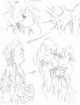 angel anthro central david_hopkins duo female graphite_(artwork) jack_(david_hopkins) jack_(webcomic) kissing lagomorph leporid male mammal monochrome pencil_(artwork) rabbit sketch traditional_media_(artwork)