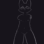1:1 2023 :o anthro aroused biped bodily_fluids bottomless breasts canid canine canis clothed clothing detachable detachable_limbs disability erect_nipples exhibitionism eye_contact femboy fox hi_res hollow_eyes line_art looking_at_another looking_at_viewer looking_down luna_c male mammal monochrome navel nipple_piercing nipples nude nude_anthro nude_male open_mouth piercing plantigrade presenting simple_background skinny small_breasts snout solo standing teeth teeth_showing topless topless_male