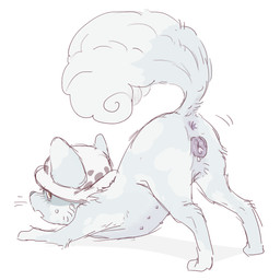 animal_genitalia animal_vulva anus canine_genitalia canine_vulva clothing female feral genitals hat headgear headwear presenting presenting_vulva snartob solo vulva young young_feral nintendo one_piece pokemon trafalgar_law alolan_form alolan_vulpix canid canine generation_7_pokemon mammal pokemon_(species) regional_form_(pokemon) 1:1 andromorph_(lore)