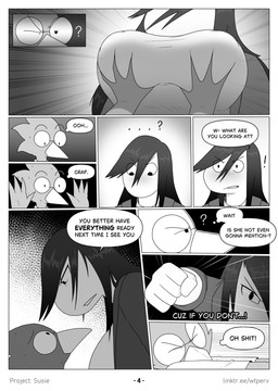 accident anthro big_breasts bottomwear breast_grab breasts clothed clothing confusion dialogue duo eyewear feathers female glasses hair hand_on_breast jacket long_hair male male/female pants pushing pushing_away scared shirt speech_bubble t-shirt tail tail_feathers text thought_bubble threatening threatening_violence topwear wtperv deltarune undertale_(series) berdly susie_(deltarune) avian bird bluebird oscine passerine scalie thrush_(bird) 2026 comic english_text greyscale hi_res monochrome shaded url