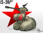 anthro big_breasts breasts female helimars huge_breasts is-3 machine overweight russian slightly_chubby solo soviet_union tank_(vehicle) vehicle world_war_2 mars206 living_machine living_tank living_vehicle heavy_(disambiguation) hi_res