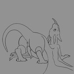 2d_animation animated anus black_and_grey butt dragon feral frame_by_frame genitals greyscale low_contrast low_res male monochrome mythological_creature mythological_scalie mythology penis presenting presenting_anus presenting_hindquarters presenting_penis reptile scalie solo tiny_terrible