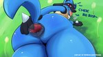 ambiguous_gender anthro anus biped gaping gaping_anus looking_at_viewer looking_pleasured presenting presenting_anus puffy_anus solo stretched_anus text froogg nintendo pokemon generation_4_pokemon lucario pokemon_(species) 16:9 hi_res url widescreen