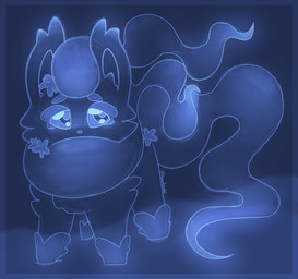 accessory ambiguous_gender blue_eyes blush feral flower flower_in_hair flower_on_head fur glowing glowing_body glowing_eyes hair hair_accessory obscured_mouth plant simple_background snow solo tail text translucent translucent_body demon_ascended nintendo pokemon pokemon_legends_arceus canid canine generation_8_pokemon ghost hisuian_form hisuian_zorua mammal pokemon_(species) regional_form_(pokemon) spirit absurd_res artist_name colored digital_drawing_(artwork) digital_media_(artwork) english_text hi_res shaded signature