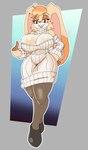 anthro big_breasts breasts cleavage clothed clothing female mature_female solo solratic sega sonic_the_hedgehog_(series) vanilla_the_rabbit lagomorph leporid mammal rabbit hi_res