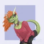 alternative_fashion anthro female goth looking_at_viewer makeup smile smirk solo teeth vandclash alis lizard reptile scalie 1:1 absurd_res colored digital_media_(artwork) hi_res