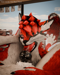 anthro dukehorde duo erection femboy fur genitals knot male male/male nude penetration penile penis selfcest sex simple_background square_crossover duke_horde duke_horde_(character) canid canine canis fox mammal rexouium wolf 3d_(artwork) 4:5 absurd_res blender_(artwork) blender_cycles_(artwork) digital_media_(artwork) hi_res huge_filesize