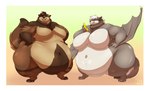 anthro belly biceps big_belly big_breasts border breasts brown_body brown_hair claws digitigrade duo eating female finger_claws food fox_tail fruit fur furry_tail grey_body hair huge_thighs light male mango_(fruit) moobs morbidly_obese morbidly_obese_female morbidly_obese_male navel neck_tuft non-mammal_breasts obese obese_anthro obese_female obese_male open_mouth overweight overweight_anthro overweight_female overweight_male plant smile standing tail thick_arms thick_thighs toe_claws tuft white_belly white_border white_hair wings biglovealicia cirrus_(nissandriver217) maximus_coyotox bat canid canine canis coyote fox hybrid mammal 2018 absurd_res digital_media_(artwork) full-length_portrait hi_res lighting portrait shaded soft_shading